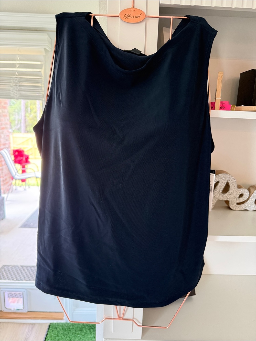 AGB Black Sleeveless Tank Top - Classic Scoop Neck
